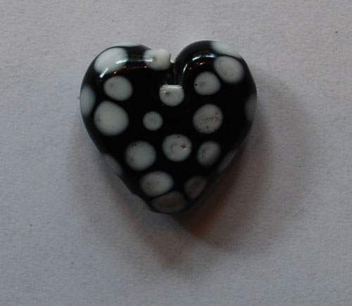 Handmade Lampwork Beads, Heart