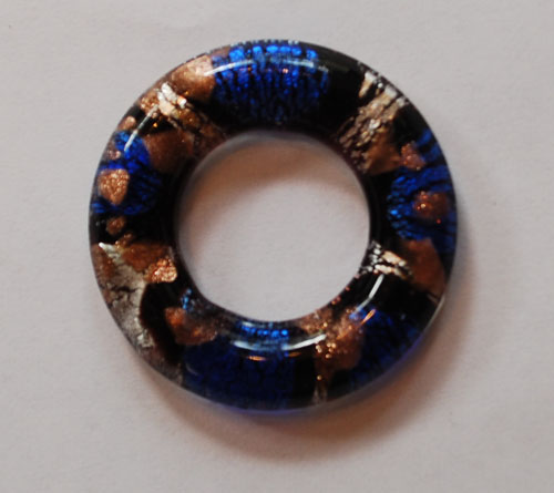 Handmade Foil Glass Pendant