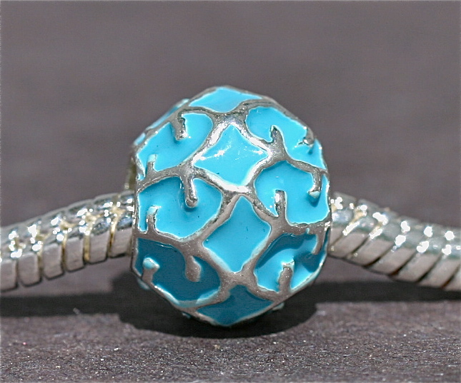 Turquoise Pattern bead