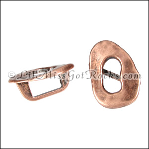 Copper Oval Buckle Slide