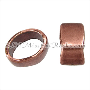 Copper Wide Slice Ring Slide