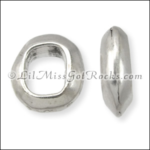 Silver Oval Ring Slide